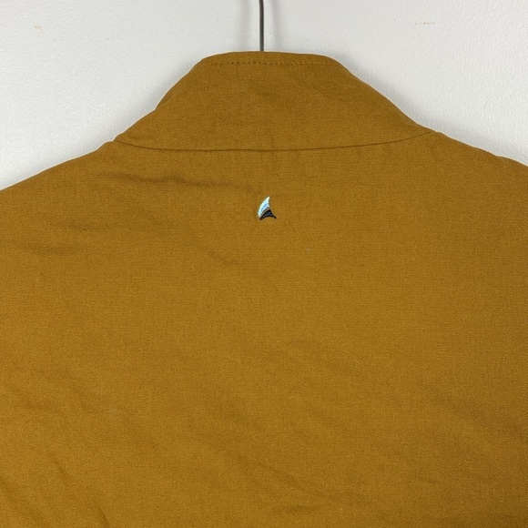 Tailor Vintage Quilted Flannel Lined Full Zip Vest Bronze Brown size small - Picture 10 of 13